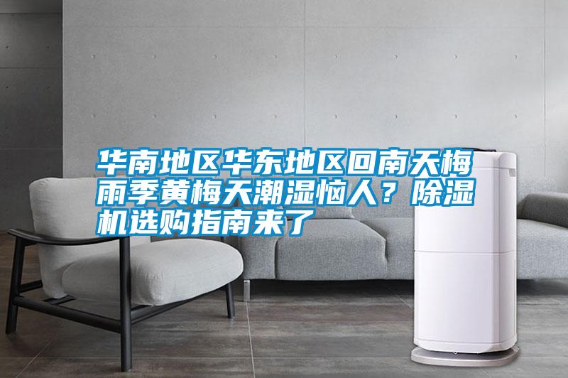 華南地區華東地區回南天梅雨季黃梅天潮濕惱人？除濕機選購指南來了