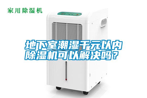 地下室潮濕千元以內除濕機可以解決嗎？