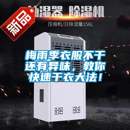 梅雨季衣服不干還有異味，教你快速干衣大法！