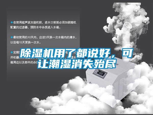 除濕機用了都說好，可讓潮濕消失殆盡