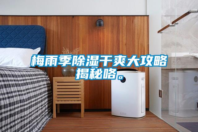梅雨季除濕干爽大攻略揭秘咯。