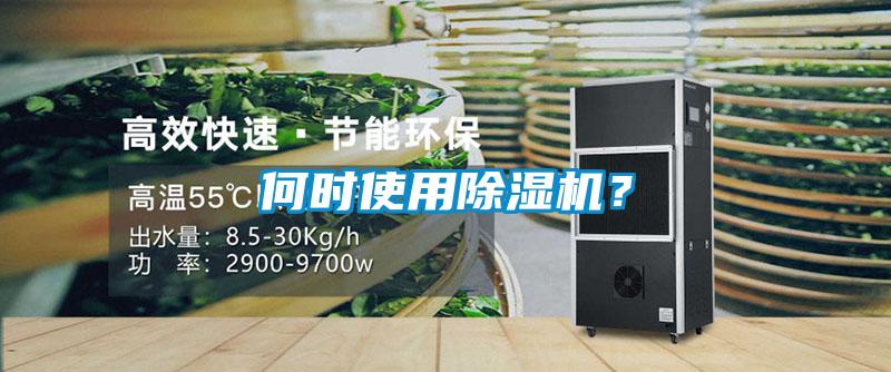 何時使用除濕機？