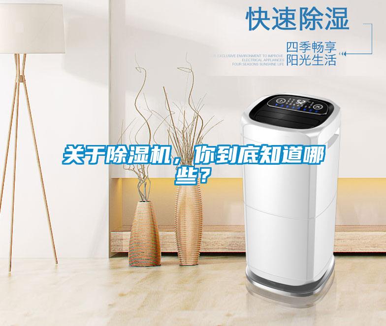 關于除濕機，你到底知道哪些？