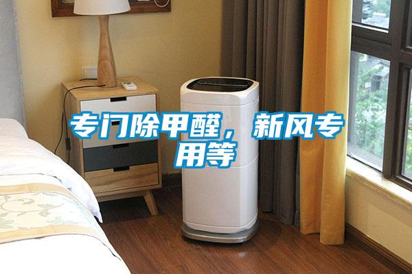 專門除甲醛，新風專用等