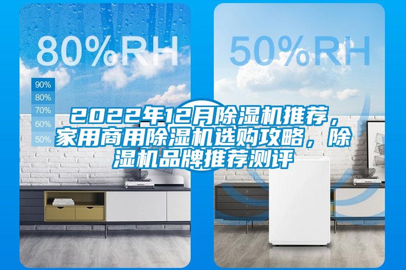 2022年12月除濕機推薦，家用商用除濕機選購攻略，除濕機品牌推薦測評
