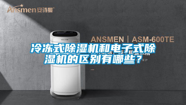 冷凍式除濕機和電子式除濕機的區別有哪些？