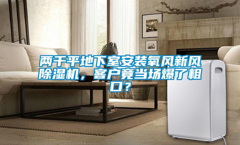 兩千平地下室安裝氧風新風除濕機，客戶竟當場爆了粗口？