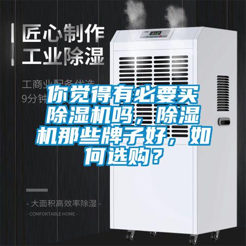 你覺得有必要買除濕機嗎，除濕機那些牌子好，如何選購？