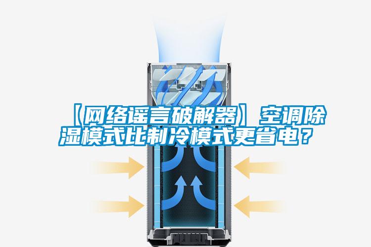 【網絡謠言破解器】空調除濕模式比制冷模式更省電？