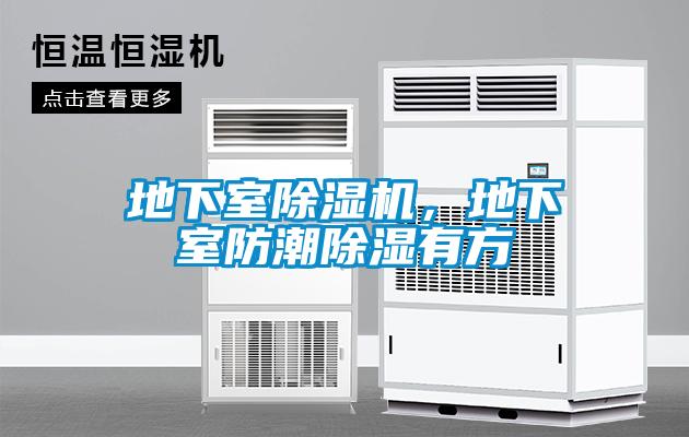 地下室除濕機，地下室防潮除濕有方
