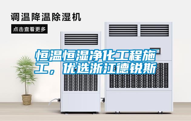 恒溫恒濕凈化工程施工，優選浙江德銳斯