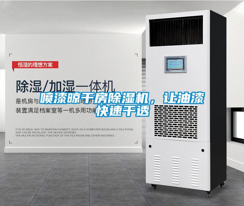 噴漆晾干房除濕機，讓油漆快速干透