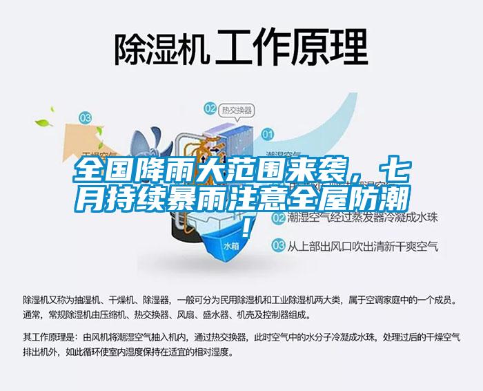全國降雨大范圍來襲，七月持續暴雨注意全屋防潮！