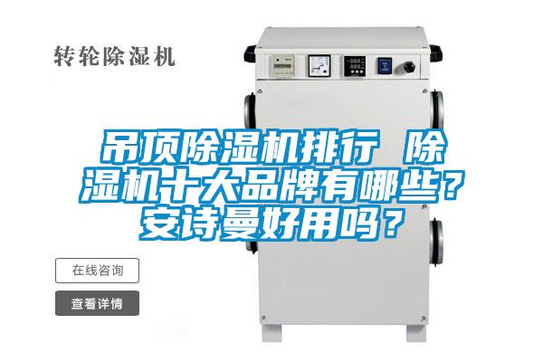 吊頂除濕機排行 除濕機十大品牌有哪些？安詩曼好用嗎？
