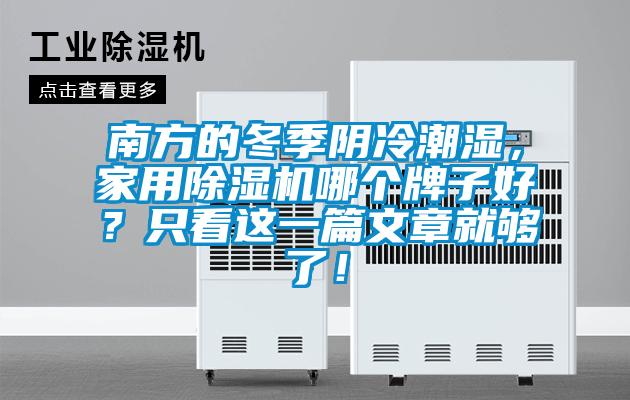南方的冬季陰冷潮濕，家用除濕機哪個牌子好？只看這一篇文章就夠了！