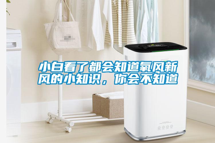 小白看了都會知道氧風新風的小知識，你會不知道