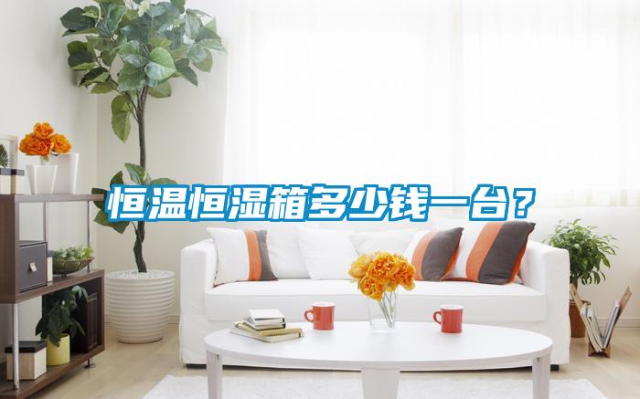 恒溫恒濕箱多少錢一臺？