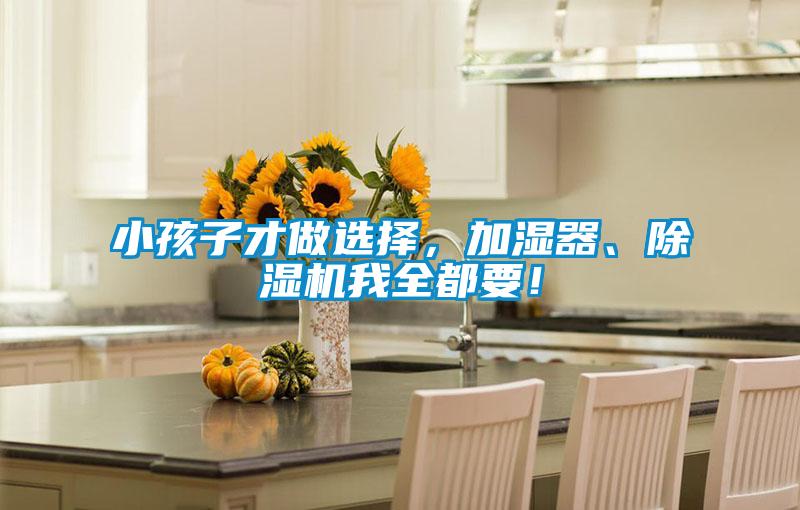 小孩子才做選擇，加濕器、除濕機我全都要！