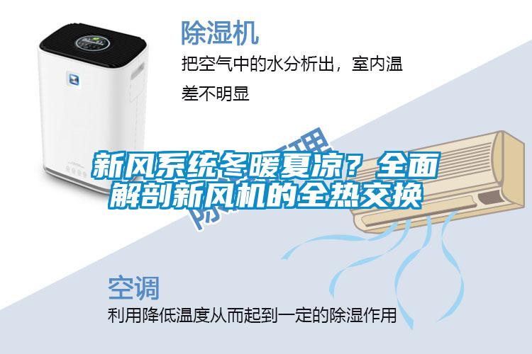 新風系統冬暖夏涼？全面解剖新風機的全熱交換