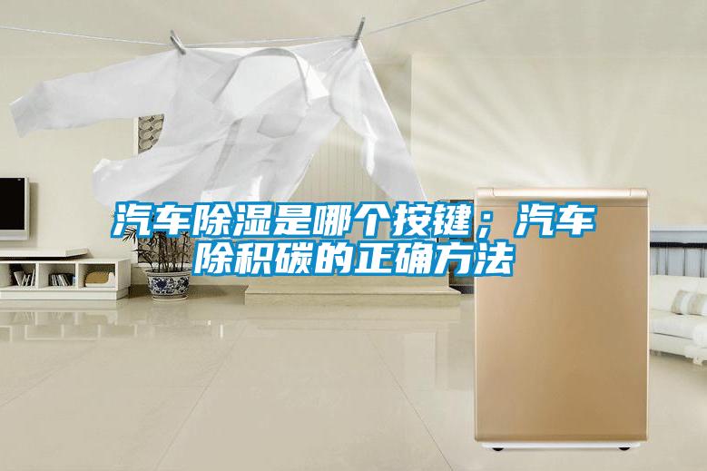 汽車除濕是哪個按鍵；汽車除積碳的正確方法