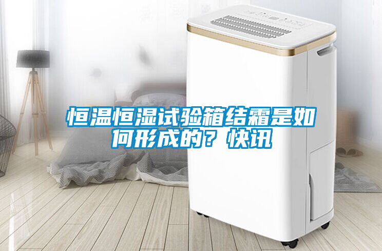 恒溫恒濕試驗箱結霜是如何形成的？快訊