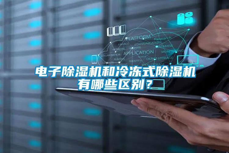 電子除濕機和冷凍式除濕機有哪些區別？