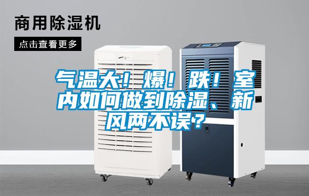 氣溫大！爆！跌！室內如何做到除濕、新風兩不誤？