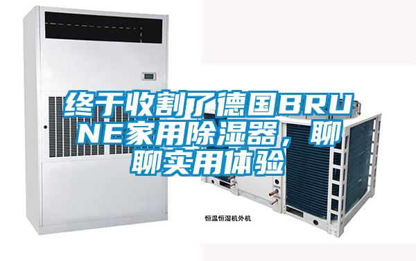 終于收割了德國BRUNE家用除濕器，聊聊實用體驗