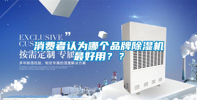消費者認為哪個品牌除濕機最好用？？
