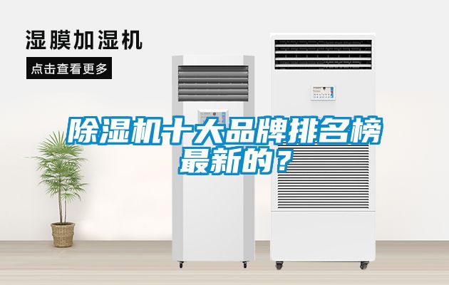 除濕機十大品牌排名榜 最新的？