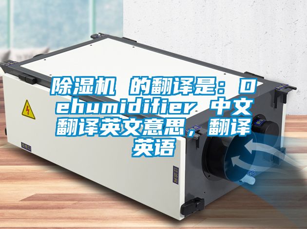 除濕機 的翻譯是：Dehumidifier 中文翻譯英文意思，翻譯英語