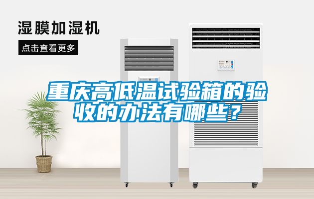 重慶高低溫試驗箱的驗收的辦法有哪些？