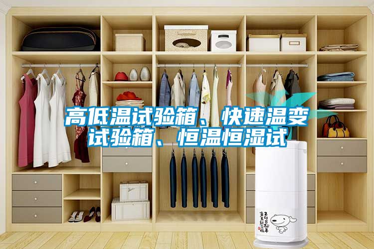 高低溫試驗箱、快速溫變試驗箱、恒溫恒濕試