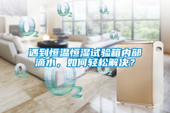 遇到恒溫恒濕試驗箱內部滴水，如何輕松解決？
